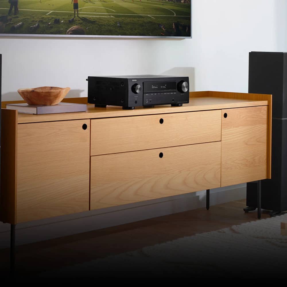 Denon AVR-X1800H AV receiver, alternate view