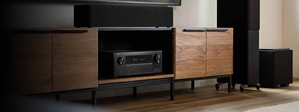 Denon AVR-X2800H AV receiver, alternate view