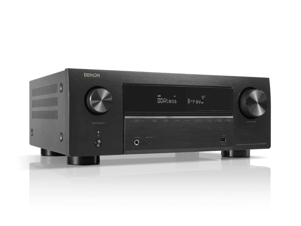 Denon AVR-X2800H AV receiver, alternate view