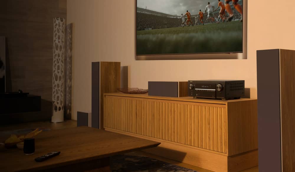 Denon AVR-X2900H AV receiver, alternate view