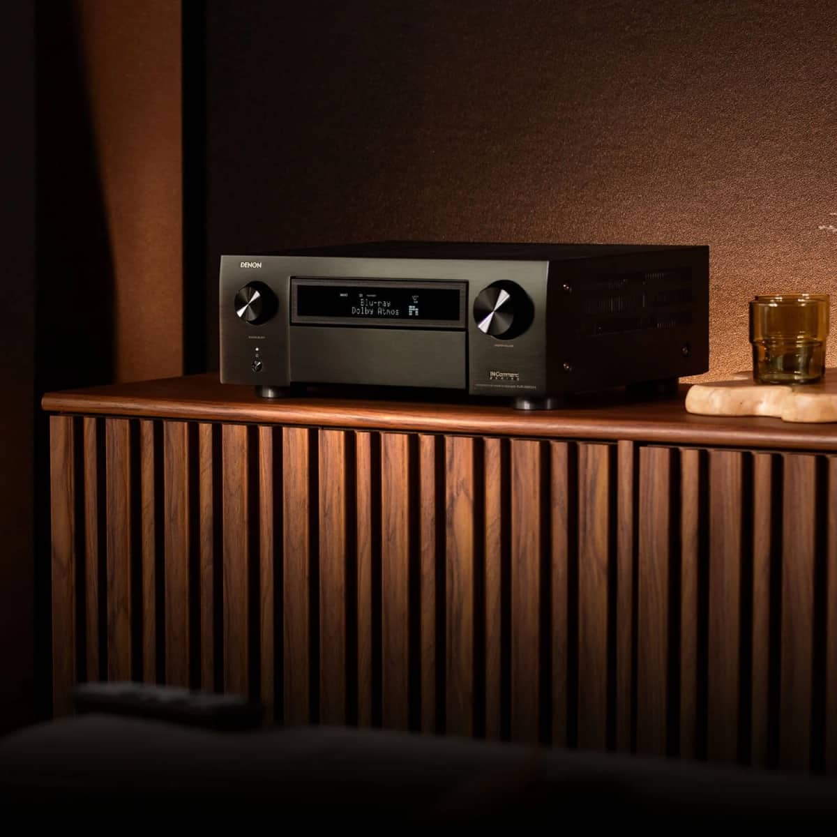 Denon AVR-X6800H AV receiver, front view