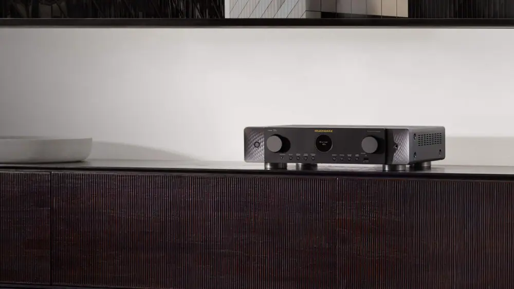 Marantz CINEMA 70s AV receiver in a home theater setup