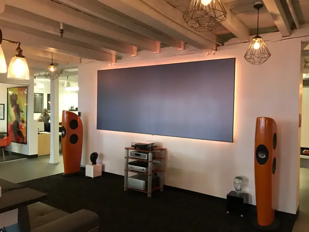 Screen Innovations Zero Edge screen, installed view