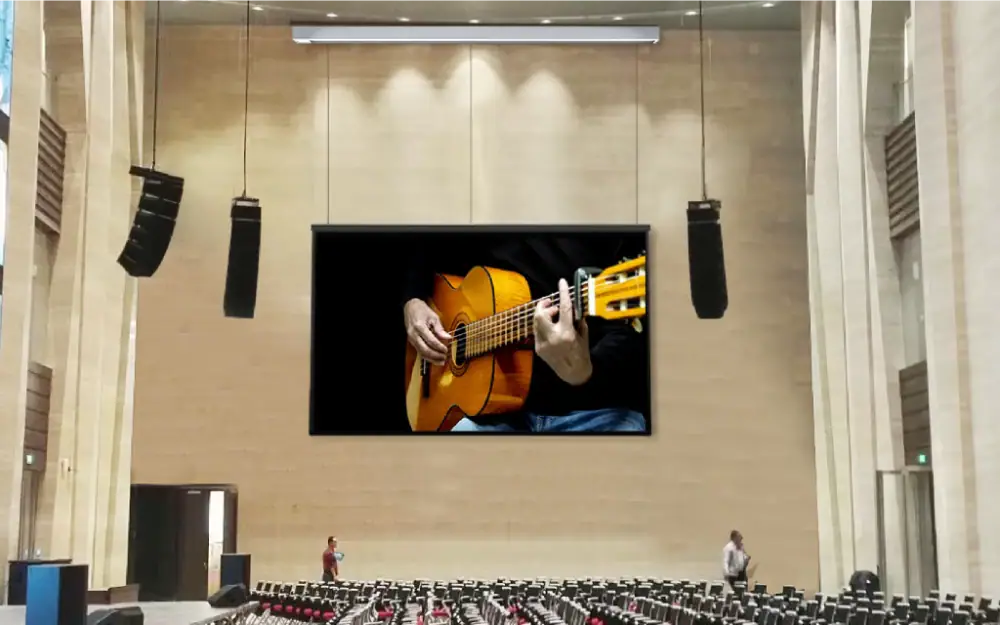 Screen Innovations Zero-G Pro screen in a room